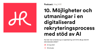 Möjligheter och utmaningar i en digitaliserad rekryteringsprocess med stöd av AI